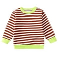 thumbnail image 1 of Kogui Baby Girl Long Sleeve Shirts Girls Long Sleeve Shirts Kids Crewneck Curved Hem Tunic Tops Plain Fall T Shirt Size 12 18 Months (Brown,12-18 Months), 1 of 3