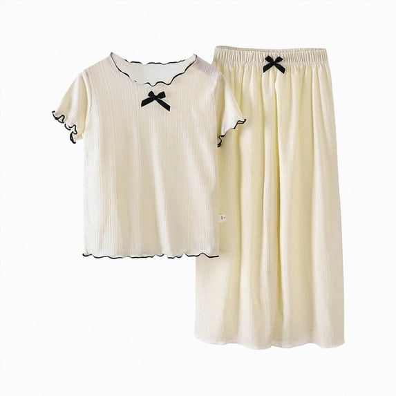 Kogui Baby Girl Summer Outfits Newborn Baby Girl Clothes Infant Spring Summer Outfits Gifts Bottoms Pant Sets for Girls 12 18 Months (Beige,12-18 Months)