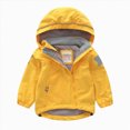 thumbnail image 1 of Kogui Baby Jacket Girl Girls Plush Warm Jacket Hooded Soft Fleece Kids Winter Coat with Zipper and Pockets for Toddler Little Girls Sizes 12M-8Y (Yellow,18-24 Months), 1 of 3