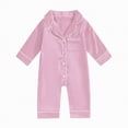 thumbnail image 1 of Kogui Baby Jumpsuit Baby Girl Boy Outfit Fall Baby Girl Boy Clothes Knit Romper Romper Jumpsuit 0 3 6 9 12 18 24 Months (Pink,0-3 Months), 1 of 4