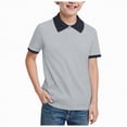 thumbnail image 1 of Kogui Baby Polo Shirt Baby Kids Boy Girl Solid Casual Short Sleeve Polo Shirt Pullover Tops Cute Shirts 3T 4T (Grey,3-4 Years), 1 of 4