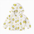 thumbnail image 1 of Kogui Baby Rain Jacket Baby Girls Jacket Long Sleeve Lightweight Cotton Kids Sun Protection Coat for Infant Toddler Sizes 6M-4Y (Yellow,18-24 Months), 1 of 1