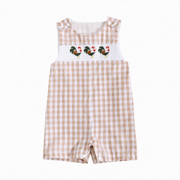 Kogui Baby Rompers Boys Romper for Baby Funny Infant Girl Boy Bodysuits Newborn Clothes Cotton 0 3 6 9 12 18 24 Months (Khaki,0-3 Months)