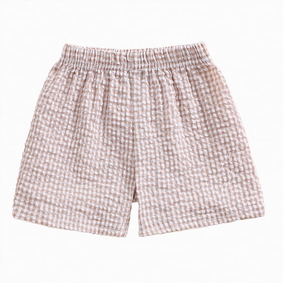 Kogui Baby Shorts Toddler Boy Shorts Boys Cotton Shorts Soft Casual Elastic Waist with Pockets Drawstring Kids Summer Clothes 2t 3t (Khaki,2-3 Years)