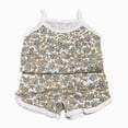 thumbnail image 1 of Kogui Baby Summer Clothes Toddler Baby Girl Summer Clothes Ruffle Ribbed Knit Short Sleeves T-Shirt Tee Tops + Shorts Cute Outfits Set 3 6 9 12 18 24 Months 2T 3T 4T (Orange,2-3 Years), 1 of 5