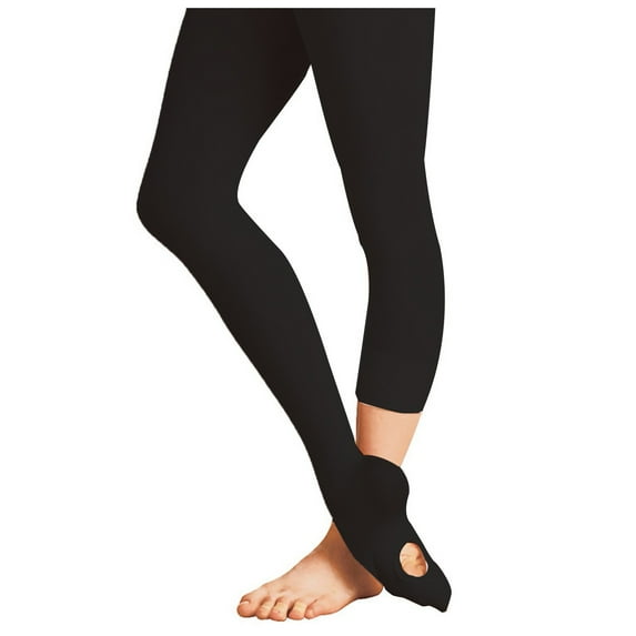 Kogui Ballet Tights Girl Girls' Winter Fleece-Lined Footed Thermal Tights Warm Dancing in Style All Season Size 5-8 (Black,5-8 Years)