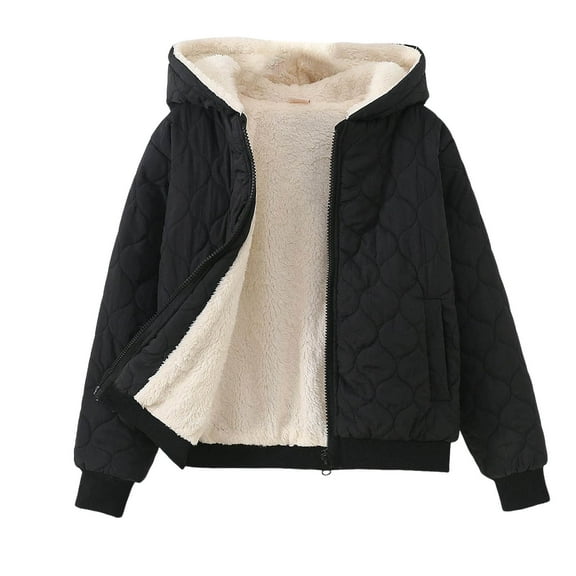 Kogui Boy Puffer Coat Toddler Thickend Winter Coat, Warm Padded Hooded Puffer Jacket Outerwear 3T 4T (Black,3-4 Years)