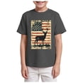 thumbnail image 1 of Kogui Boys 4th of July Shirt American Flag Tees Kids Independence Day Patriotic Short Sleeve Tops (Grey,11-12 Years), 1 of 4