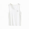 thumbnail image 1 of Kogui Boys Athletic Shirts Kids Boys Sleeveless Crewneck Vest Shirt Tank Top Size 10-12 (White,10-12 Years), 1 of 3