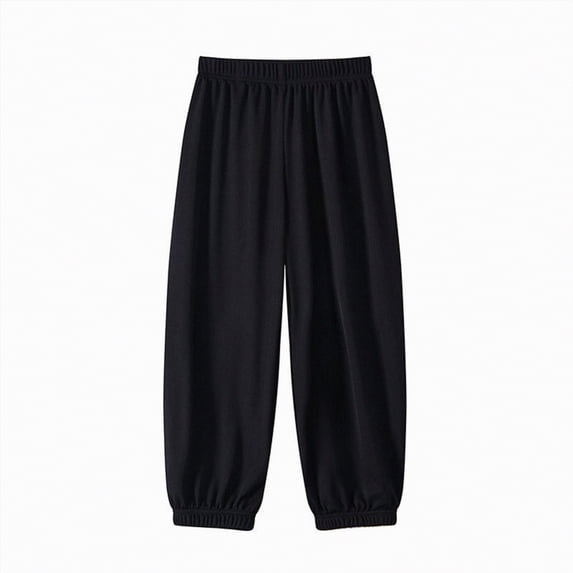 Kogui Boys Cargo Pants Boys Cargo Pants with Pockets Pants Casual Outdoor Sports Joggers for Kids Size 9-10 (Black,9-10 Years)