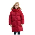 thumbnail image 1 of Kogui Boys Coats Lightweight Heart Quilted Puffer Jacket for Girls & Kids Zip Up Hooded Coat with Kangaroo Pocket Size 11-12 (Red,11-12 Years), 1 of 7