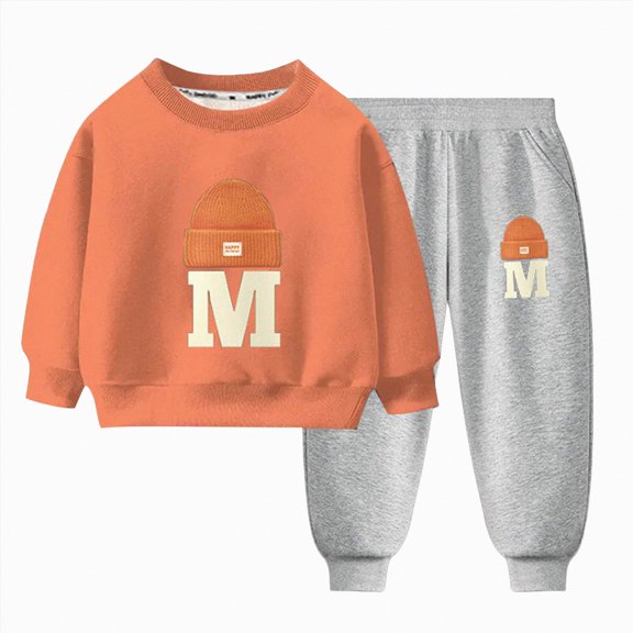 Kogui Boys Fall Outfits Baby Boy Clothes Fall Long Sleeve Pullover Tops & Pant Sets Toddler Winter Outfits 3 6 9 12 24 Months 2T 3T 4T (S,3-4 Years)