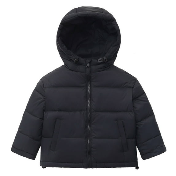Kogui Boys Jackets Boy's Water Resistant Winter Coats Warm Fleece Lined Outwear Windbreaker Ski Jacket Size 6-7 (Black,6-7 Years)