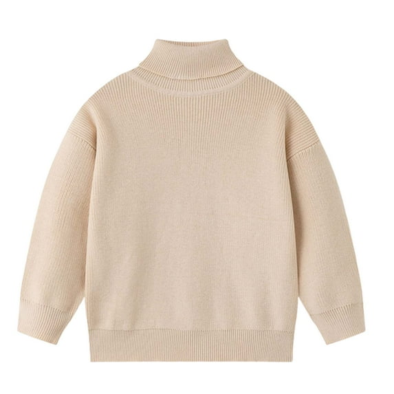 Kogui Boys Long Sleeve Sweater Kids Sweaters Boys Pullover Sweater Boys Crewneck Sweater, Big Boys' & Little Kids Youth Crew Neck Long Sleeve Pullover Size 6-7 Years (Beige,6-7 Years)