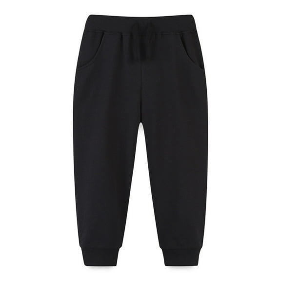 Kogui Boys Pants Baby Boys Trousers Kids Casual Pants Loose Long Size 18 24 Months (Black,18-24 Months)