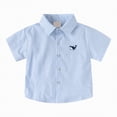 thumbnail image 1 of Kogui Boys Plaid Shirt Baby/Toddler Boys' Button-Down Shirt with Button Tabs 2T 3T (Light Blue,2-3 Years), 1 of 8