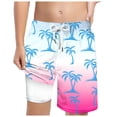 thumbnail image 1 of Kogui Boys Quick Dry Swim Trunks Boys Swim Trunks - Quick Dry Board Shorts with Drawstring Waist - Bathing Suit Swimsuit for Boys 5T 6T (Pink,5-6 Years), 1 of 4