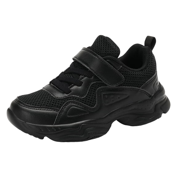 Kogui Boys Shoes Slip On Boys Sneakers Breathable Walking Shoes for Toddler Little Kids Size 4 (Black,Big Kids 4)