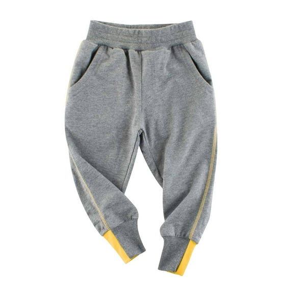 Kogui Boys Sweat Pants Joggers Baby Boys Trousers Kids Casual Pants Loose Long Size 12 18 Months (Grey,12-18 Months)