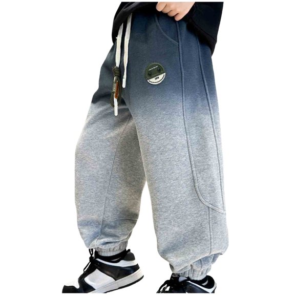 Kogui Boys Sweatpants Jogger Boys Sweatpants - Performance Boys Joggers Athletic Pants for Running & Workout Size 10-11 (Grey,10-11 Years)