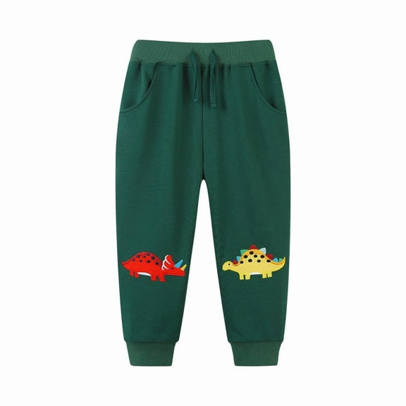 Kogui Boys Sweatpants Joggers Boys Sweatpants - Athletic Kids Joggers for Boys Jogger Pants Size 5T 6T (Dark Green,5-6 Years)
