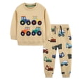 thumbnail image 1 of Kogui Boys Sweatsuits Kids Windbreaker Hooded Sport Lightweight Jackets and Pants for Boys Size 6-7 Years (Khaki,6-7 Years), 1 of 8