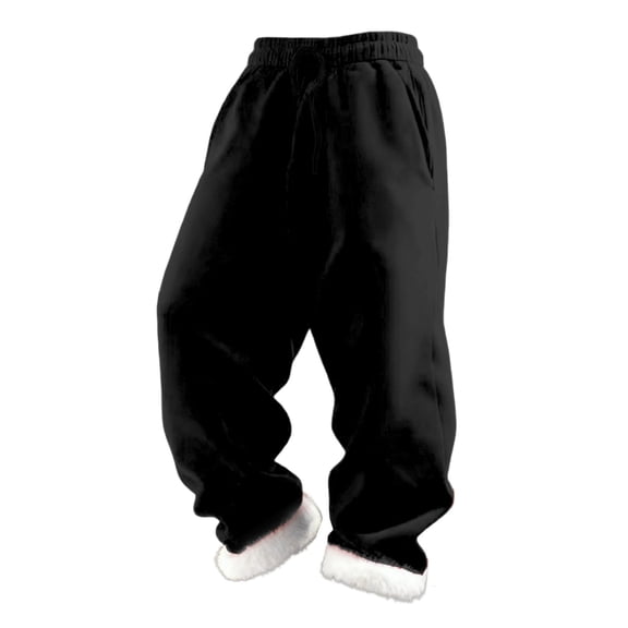 Kogui Boys Wide Leg Sweatpants Boys Sweatpants Joggers Boys Athletic Sweat Pants - Soft and Breathable Size 11-12 (Black,11-12 Years)