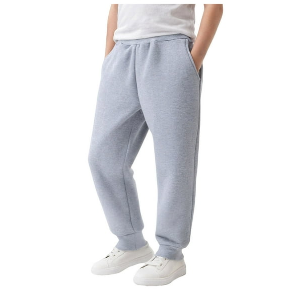 Kogui Boys Wide Leg Sweatpants Toddler Pants Baby Boy Elastic Jogger Pants Kids Casual Trousers Infant Long Sweatpants 3T 4T (Grey,3-4 Years)