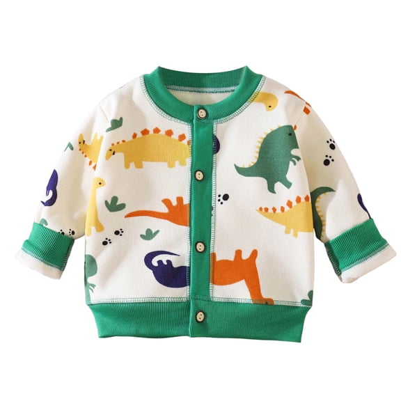 Kogui Cardigan Girls Uniform Baby Girls' and Toddler Long Sleeve Knit Button Front Cardigan Size 3T 4T (Green,3-4 Years)