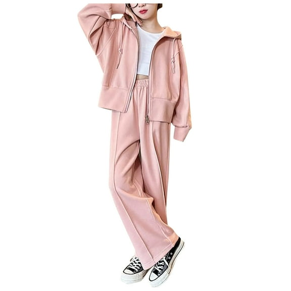 Kogui Clothes for Teen Girls Girls Clothes Cool Girl Print Tie Dye Hoodie Pullover Sweatshirt Leggings 2PC Outfits Size 11-12 (Pink,11-12 Years)