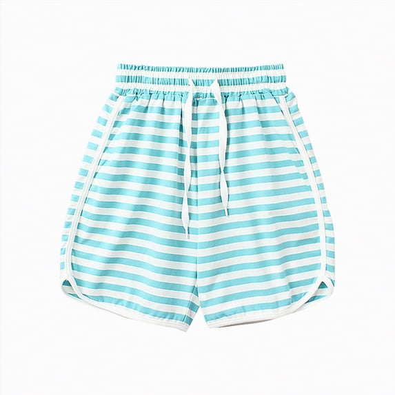 Kogui Dance Shorts Girls Girls Shorts with Liner Shorts Little Girls with Pockets for Sports，Running，Athletic Size 6-7 (Blue,6-7 Years)