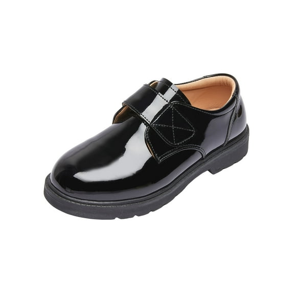 Kogui Dress Shoes for Boys Boy's Casual Dress Oxford Comfort Uniform Formal Sneaker Shoes Size 13.5 (Brown,Little Kids 13.5)