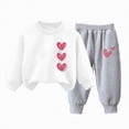thumbnail image 1 of Kogui Fall Toddler Boy Clothes Toddler Baby Boy Fall Winter Clothes Color Block Long Sleeve Sweatshirt Pullover Tops + Joggers Pants Outfit Set 5T 6T (I,5-6 Years), 1 of 4