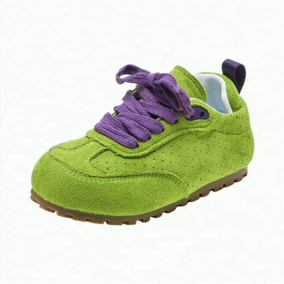 Kogui Girl Shoes Toddler Girls Sneaker Shoes Kids Lightweight Breathable Walking Shoes Size 13.5 (Green,Little Kids 13.5)