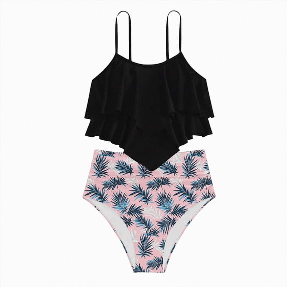 Kogui Girls Bathing Suits Girls' High Waisted Bikini 2-Piece Swimsuit Size 15-16 (G,15-16 Years)