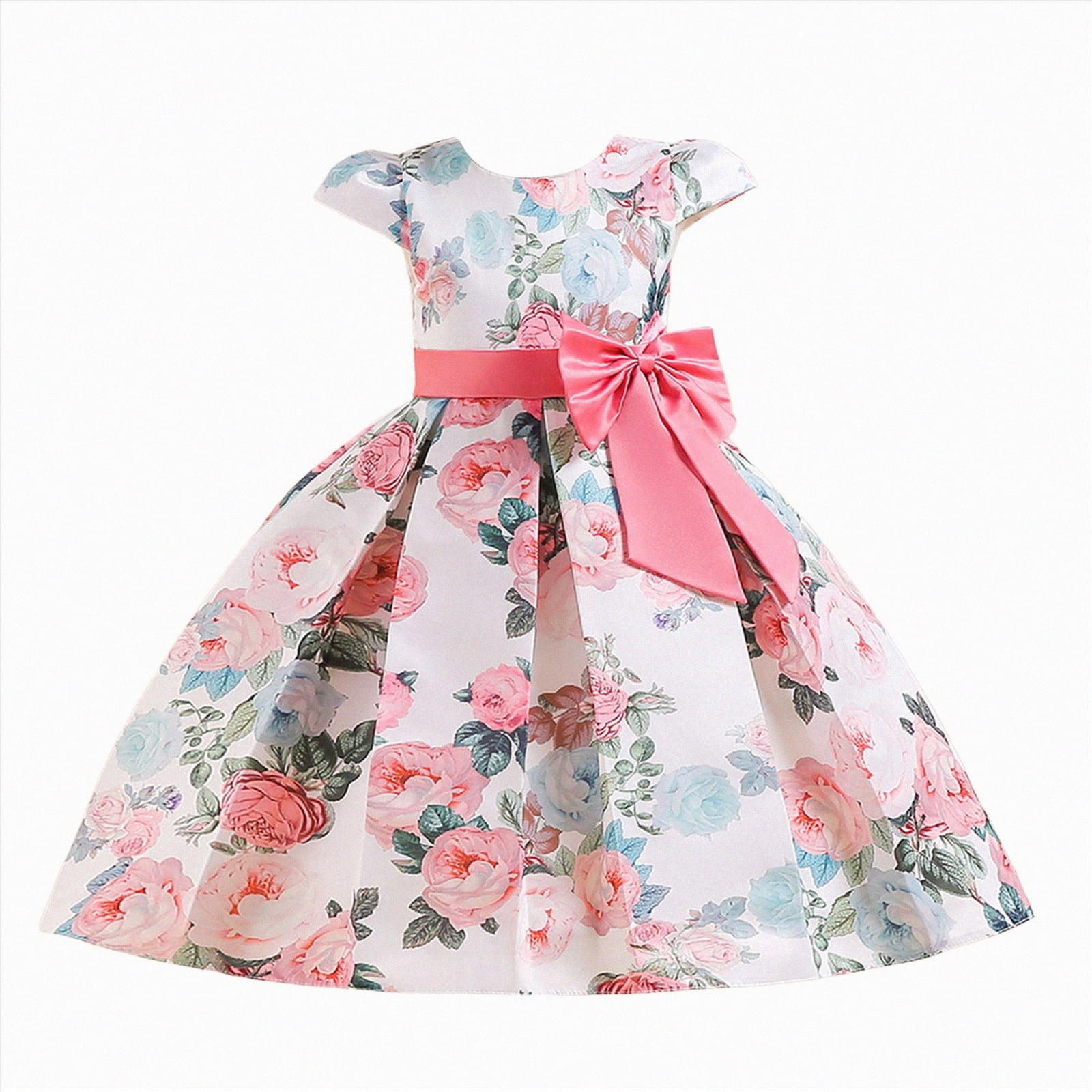 Kogui Girls Dresses Graduation Girls Sequin Party Dress Sparkle Formal Birthday Pageant Prom Three-Layer Tulle Dress Size 9-10 (Pink,9-10 Years)