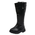 thumbnail image 1 of Kogui Girls Fashion Boots Toddler Girl Boots Girls Shoes Boots Shoes Fashion Non Slip Breathable Girl Boots Size 12 (Black,Little Kids 12), 1 of 4