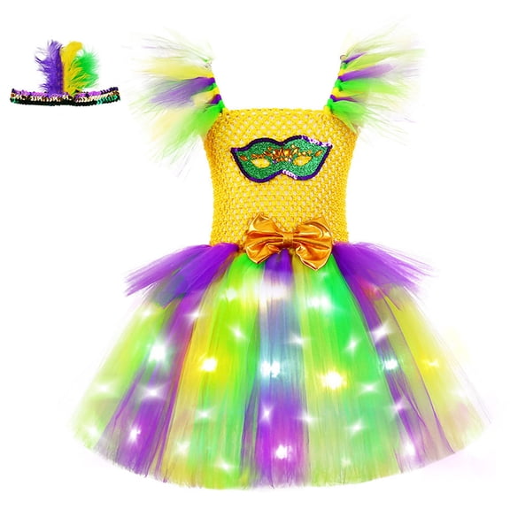 Kogui Girls Graduation Dress Girl Dress Girl's Cute Ruffled Layered Party Dresses Size 7-8 (Dark Purple,7-8 Years)