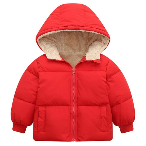 Kogui Girls Kids Coats Baby Toddler Girls Boys Puffer Down Jacket Winter Lightweight Coat 18 24 Months (Red,18-24 Months)
