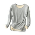 thumbnail image 1 of Kogui Girls Long Sleeve Shirt Girl's Casual Big Kids Long Sleeve Striped Color Block Casual Tees Size 15 Years (Light Gray,15 Years), 1 of 9