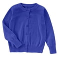 thumbnail image 1 of Kogui Girls Pretty Cardigans Sweater Girls Sweaters Long Sleeve Cardigan Button Down Closure Cover Up Tops for Toddler Kids Size 4T 5T (Blue,4-5 Years), 1 of 5