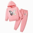 thumbnail image 1 of Kogui Girls Set 2Pcs Toddler Girls Fall Winter Clothes Hoodie Sweatshirt Tops Pants Outfits Clothing Sets 5T 6T (Pink,5-6 Years), 1 of 9