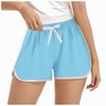thumbnail image 1 of Kogui Girls Shorts High Waisted Girls Athletic Shorts Lightweight Running Shorts for Teen Girls Kids Size 15-16 (Light Blue,15-16 Years), 1 of 5