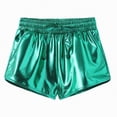 thumbnail image 1 of Kogui Girls Shorts Soft Girls Dance Shorts High Waisted Dance Shorts Comfy Workout Gymnastics Shorts 5T 6T (Green,5-6 Years), 1 of 3