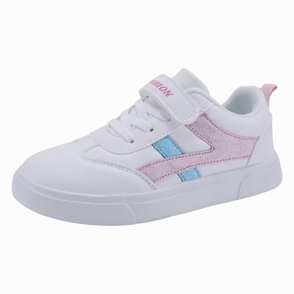 Kogui Girls Sneakers Kids Shoes for Girls Non-Slip Girls Shoes Lightweight Fashion Sneakers Trendy Size 12.5 (Pink,Little Kids 12.5)