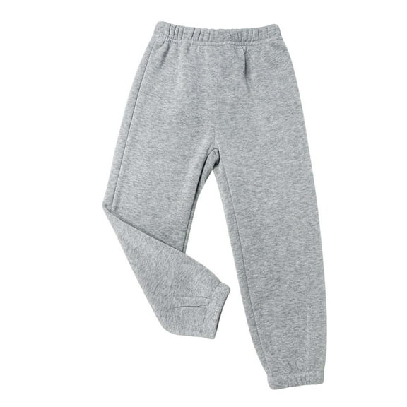 Kogui Girls Sweatpants Baggy Sweatpants for Teen Girls Wide Leg Loose Sweat Pants Elastic High Waist Athletic Casual Joggers 5T 6T (Grey,5-6 Years)