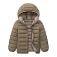 thumbnail image 1 of Kogui Girls Winter Jacket Girls' Heavyweight Hooded Puffer Jacket with Cozy Headband Winter Coat Size 10-11 (Khaki,10-11 Years), 1 of 2