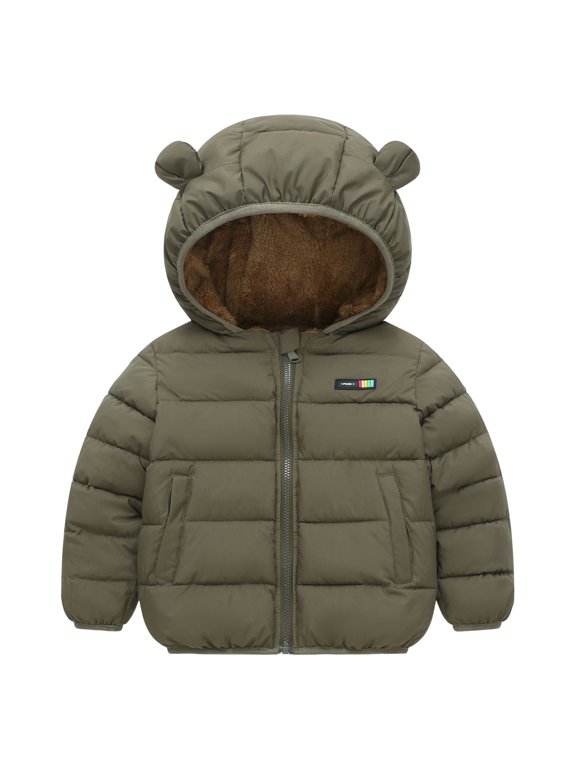 Girls Winter Jackets Girls' Winter Jacket - Heavyweight Quilted Down Jacket - Insulated Hooded Outerwear Coat for Girls Size 5T 6T (AG,5-6 Years)