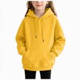 thumbnail image 1 of Kogui Hoodies for Kids Boys Boys Tween Pullover Hoodie Kids Long Sleeve Sweatshirts Size 9-10 (Yellow,9-10 Years), 1 of 6