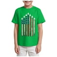 thumbnail image 1 of Kogui Independence Day Boys Shirt American Flag Tees Kids Toddler Short Sleeve Tee Shirts (Green,3-4 Years), 1 of 4